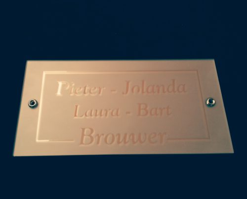 Naambord met huisnummer - Afbeelding 4