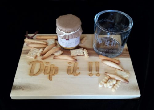 Dip it plank met glazen sauskommetje - Afbeelding 6