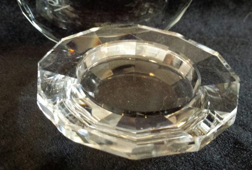 Kristallen sfeerlichtje met kristallen achterplaatje - Afbeelding 2