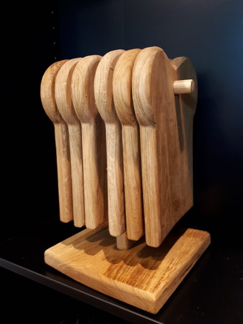 Houten Boterham Snijplanken met een Houder - Afbeelding 2