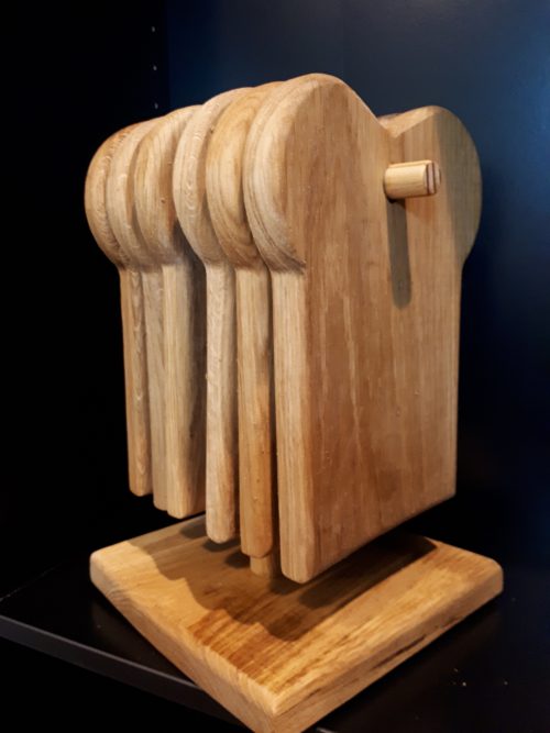 Houten Boterham Snijplanken met een Houder - Afbeelding 3
