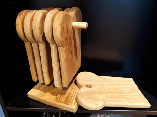 Houten Boterham Snijplanken met een Houder