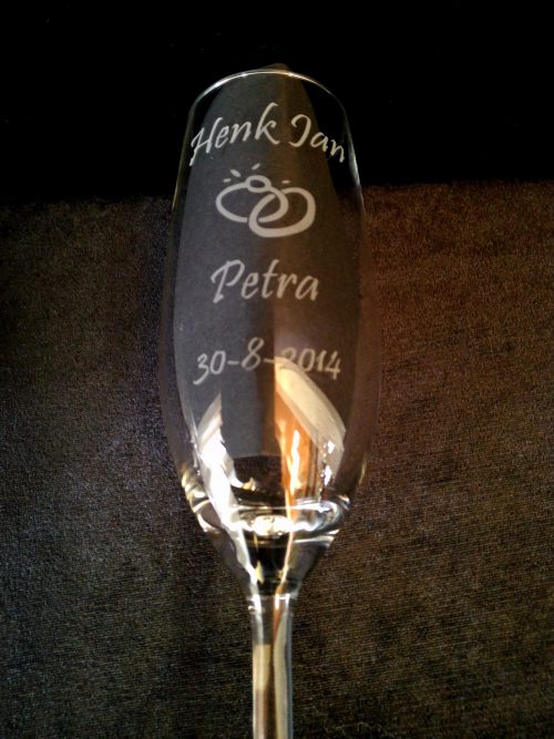 Champagne set "ringen" - Afbeelding 2