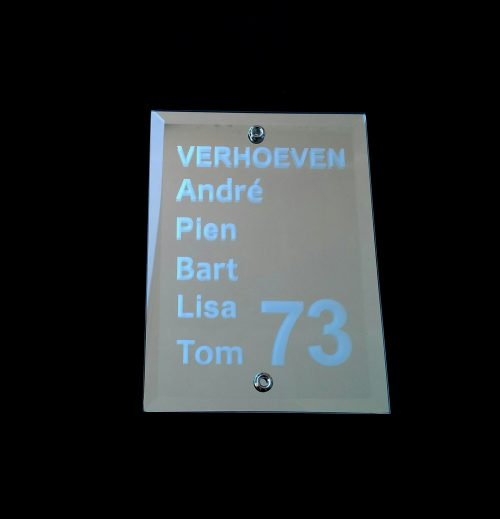 Naambord met huisnummer - Afbeelding 3