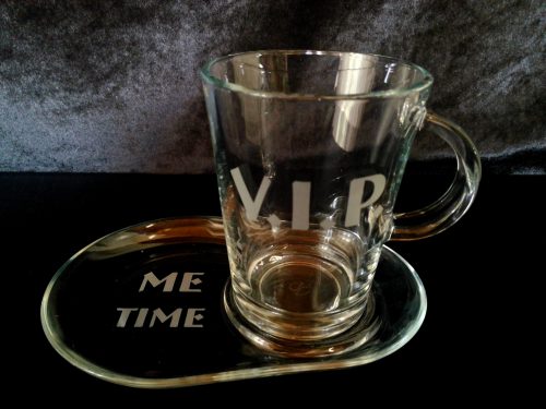 Koffie/thee/choco glasset V.I.P.