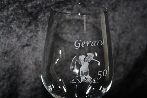 Wijnglas "Golfer" - Afbeelding 3
