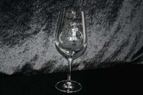 Wijnglas "Golfer"