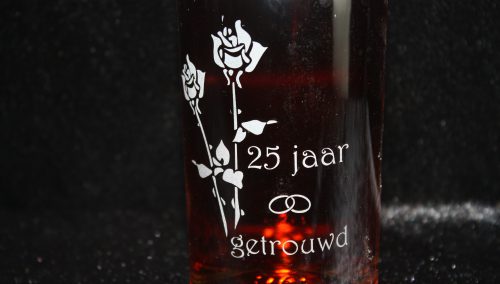 Fles Bacardi met gravure - Afbeelding 2