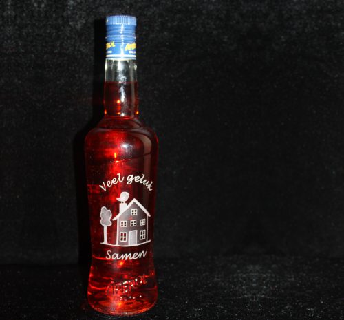 Fles Aperol met gravure