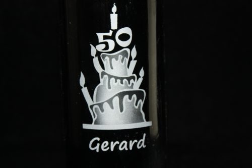 Fles Bacardi met gravure - Afbeelding 5