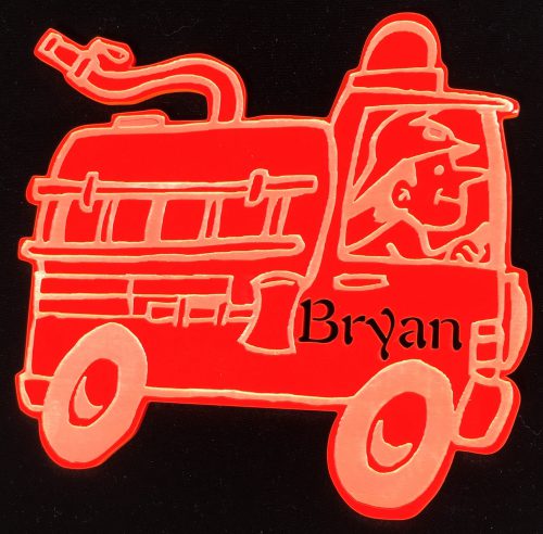 Naambordje "brandweer"