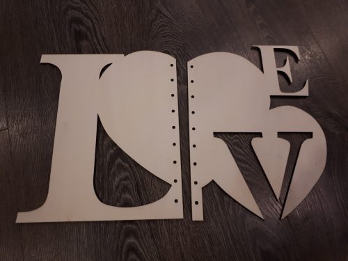 Houten paneel: Alles is Liefde! - Afbeelding 3