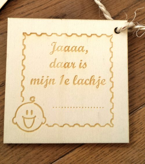 Mijlpaal kaarten van hout aan een slinger – Bild 3