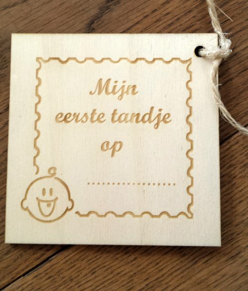 Mijlpaal kaarten van hout aan een slinger – Bild 5