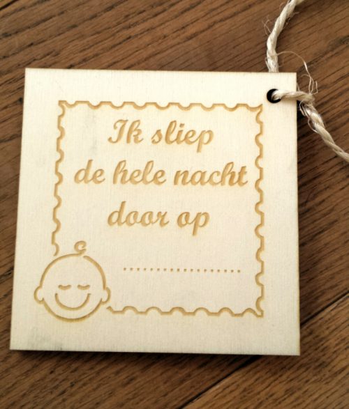 Mijlpaal kaarten van hout aan een slinger – Bild 4