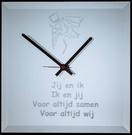Trouwklok "Jij en ik"