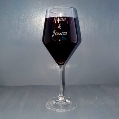 Kristallgravur-Weinglas-Name