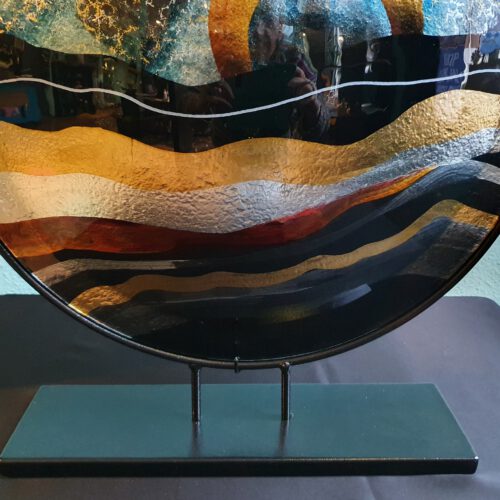 glaskunst-detail-ronde-vaas-zonsondergeng