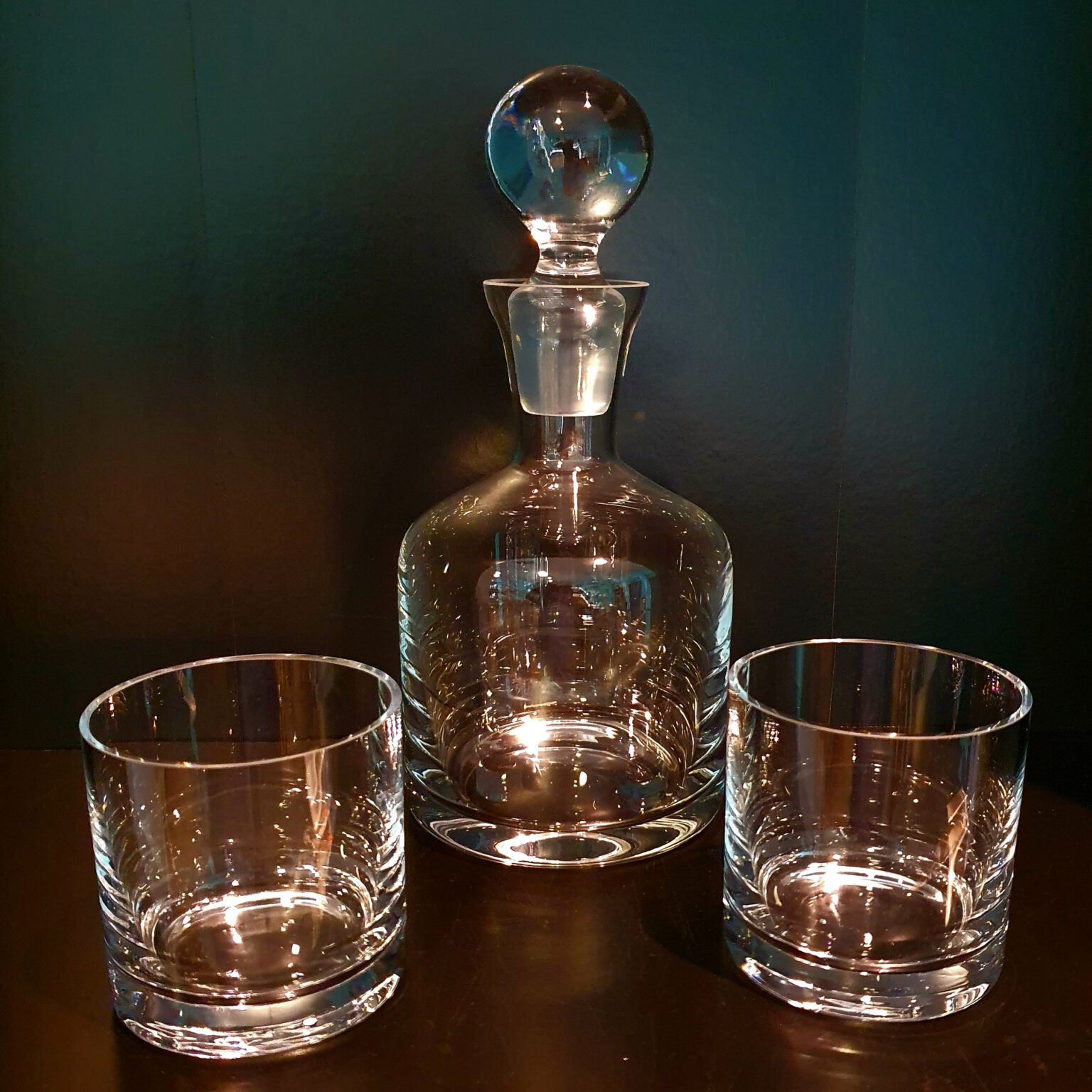 Whisky karaf rond met glazen Bijzondergemaakt