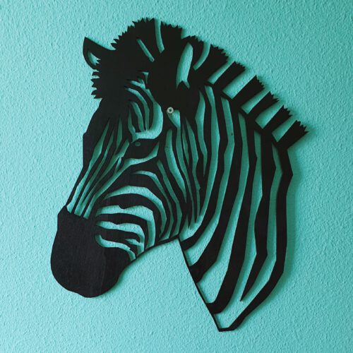 muurdecoratie zebra