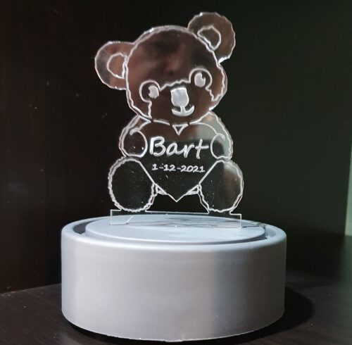 LEDlampje geboorte cadeau beer