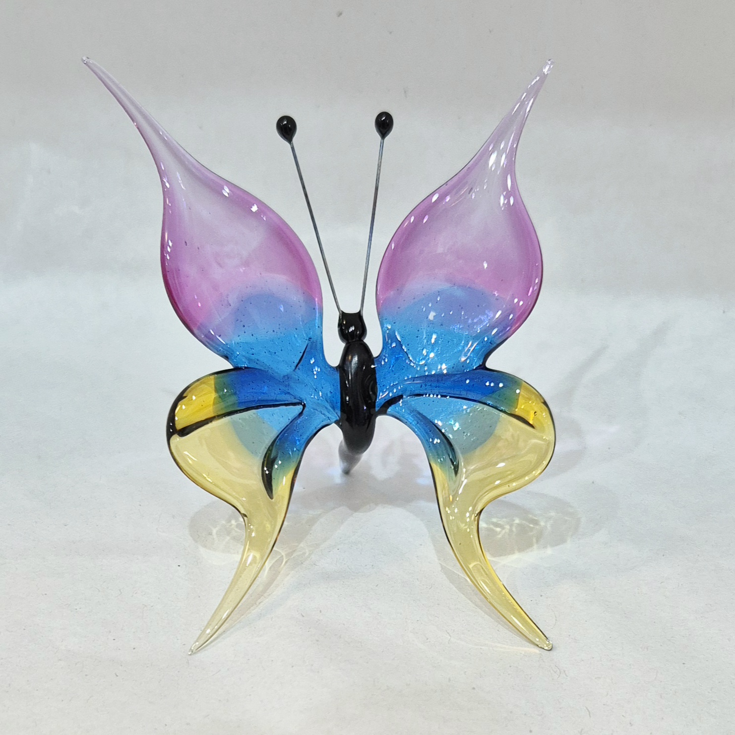 Vlinders van gekleurd glas