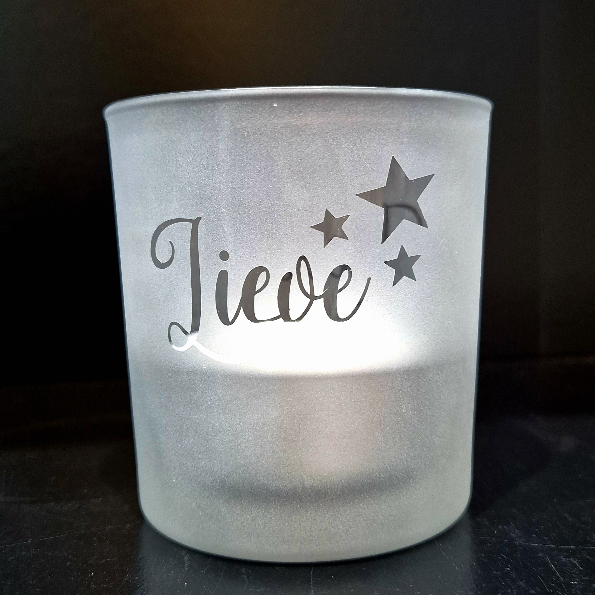 sfeerlicht met naam en sterren