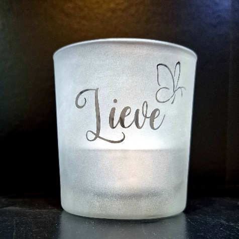 sfeerlicht met naam en vlinder