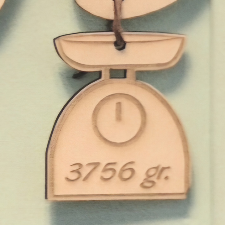 geboortegegevens voor de muurhanger met naam