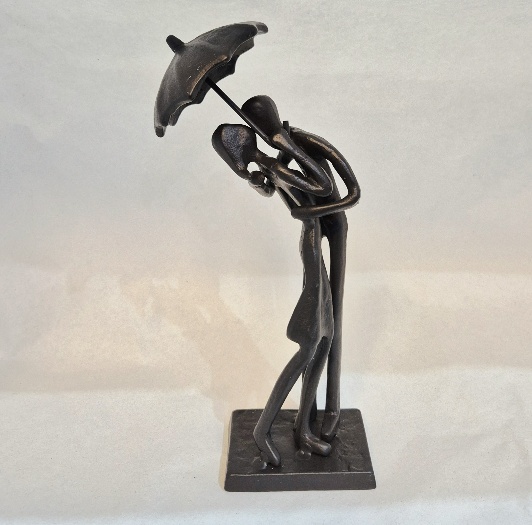 beeld samen onder de paraplu